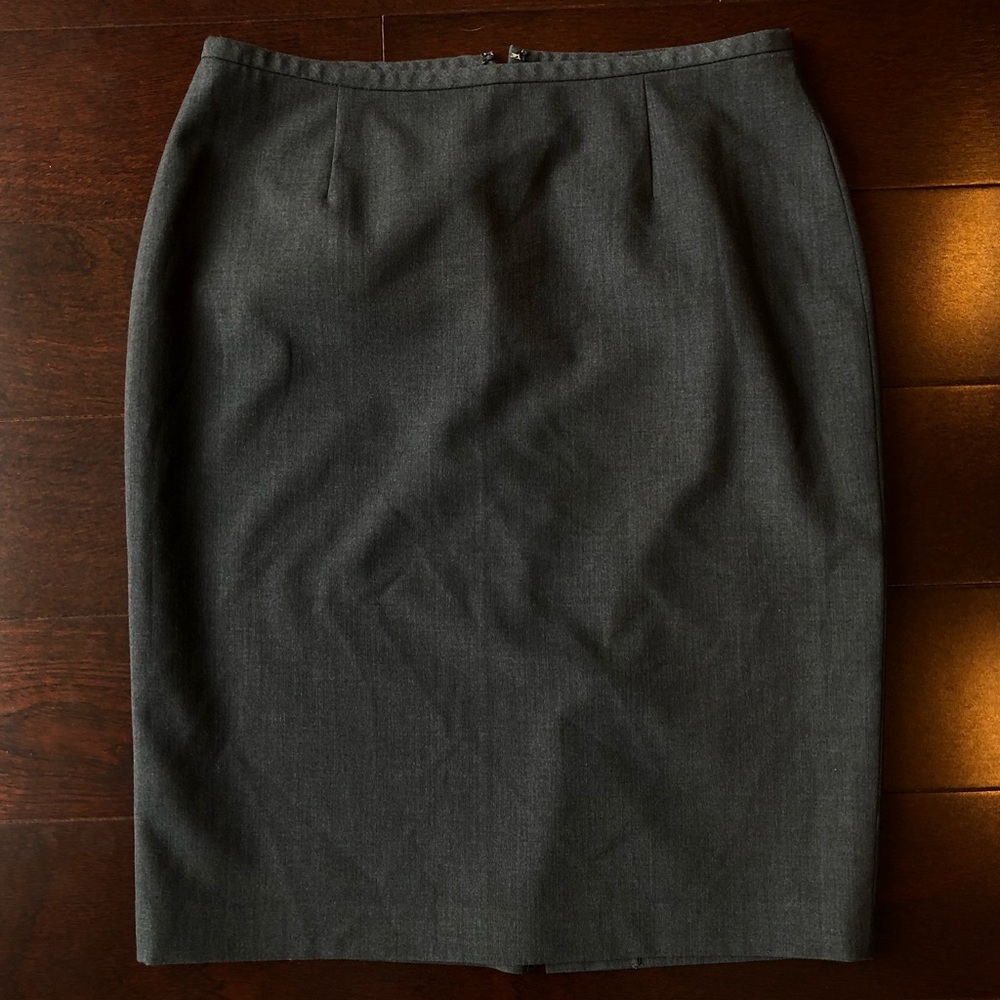 Calvin Klein Slate Gray Pencil Skirt